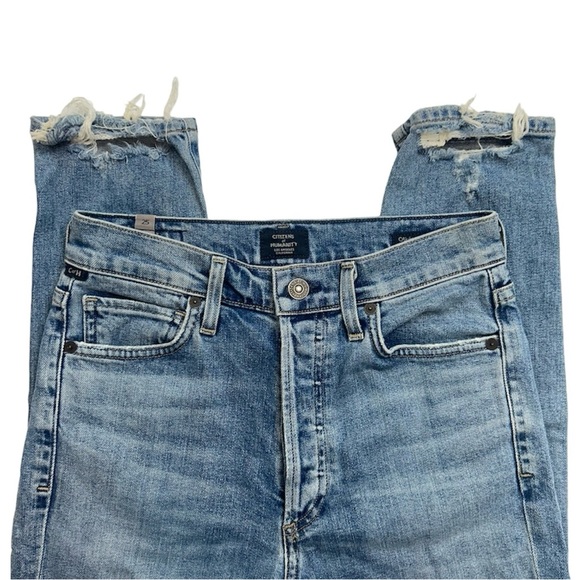 Citizens Of Humanity Womens Size 25 Olivia High Rise Slim Ankle Button Fly Jeans - Picture 4 of 8